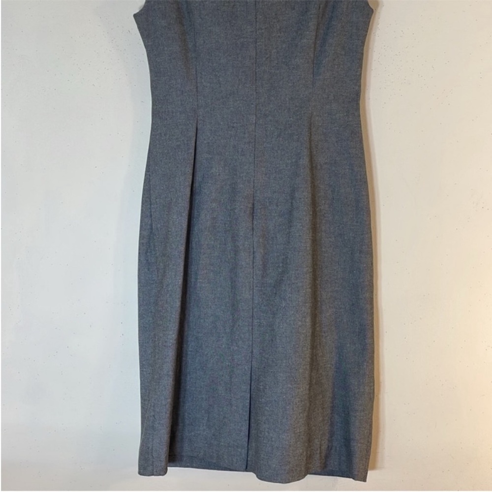 Banana Republic Grey Padded Shoulder Sleeveless Sheath Dress. 0. NWT. - Picture 8 of 8
